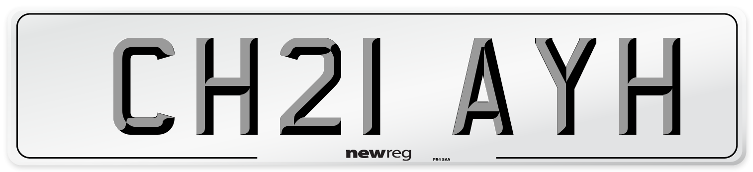 CH21 AYH Number Plate from New Reg